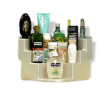 FunDisplay Corner Step Shelf for Vitamins, Medications & Spices