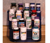 FunDisplay Straight Step Shelf for Vitamins, Medications & Spices